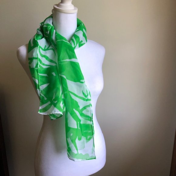 Lilly Pulitzer for Target Accessories - LILLY PULITZER for Target Green Palm Rectangular Scarf 2015